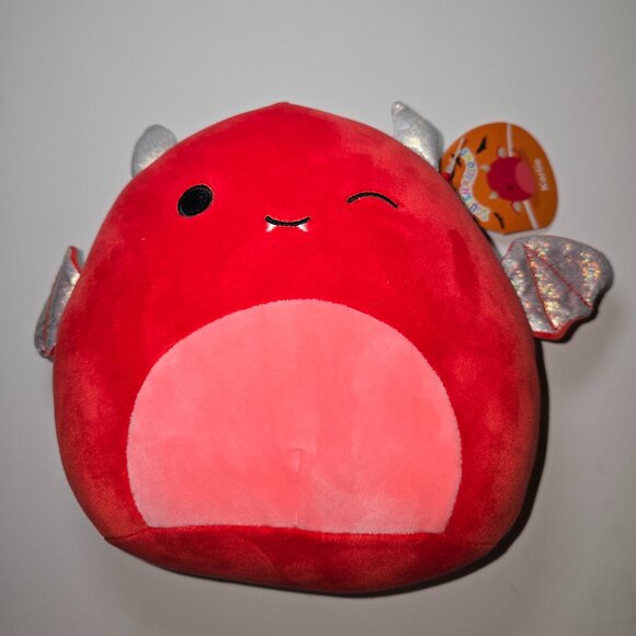Kellytoy Squishmallows 8” Winking Karlie Red Devil NWT - Picture 1 of 5